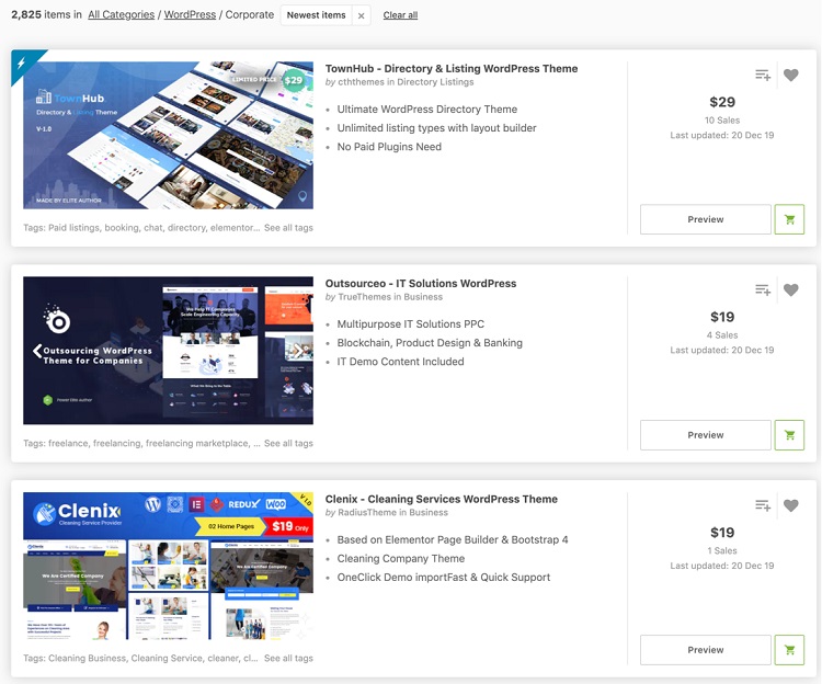 Приклади шаблонів для сайту