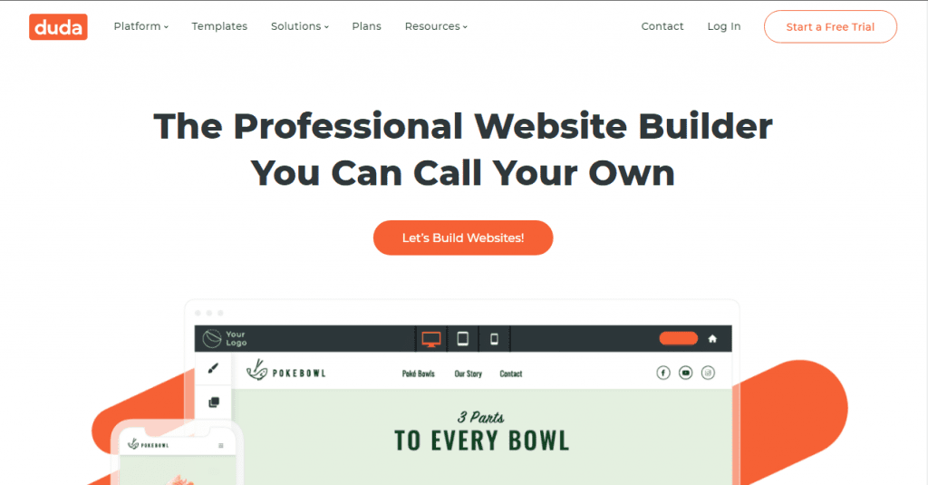 Конструктор сайтів duda