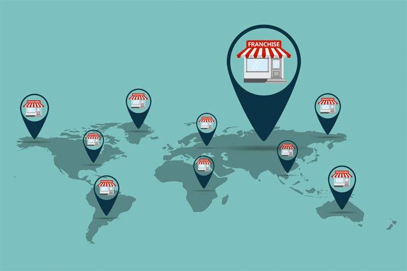 Франшиза на мапі світу