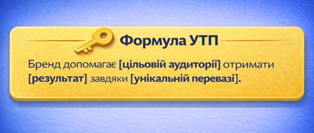 Універсальна формула створення унікальної торгової пропозиції