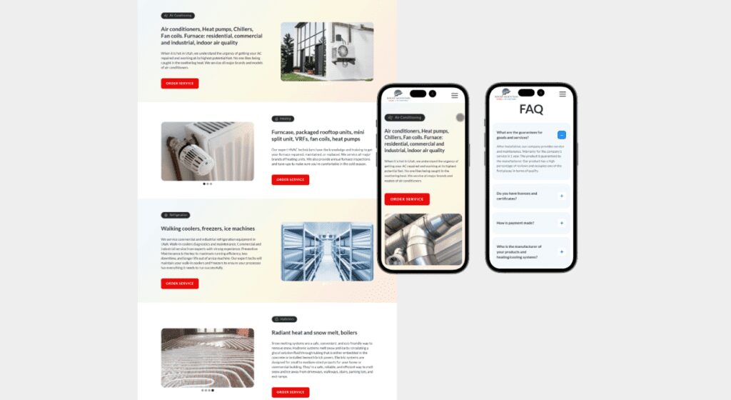 Дизайн-макет для мобильных устройств