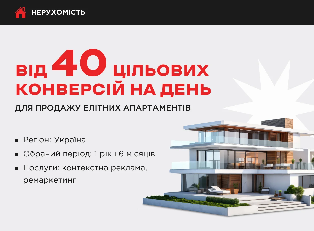 кейс по рекламі для сайту з нерухомості