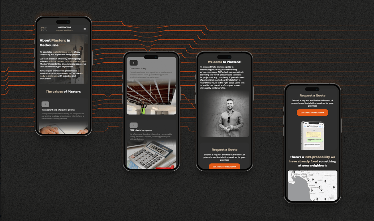 Сайт на платформе WebFlow с индивидуальным дизайном