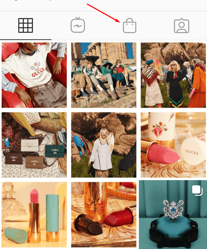 Інстаграм-шоп в акаунті Gucci