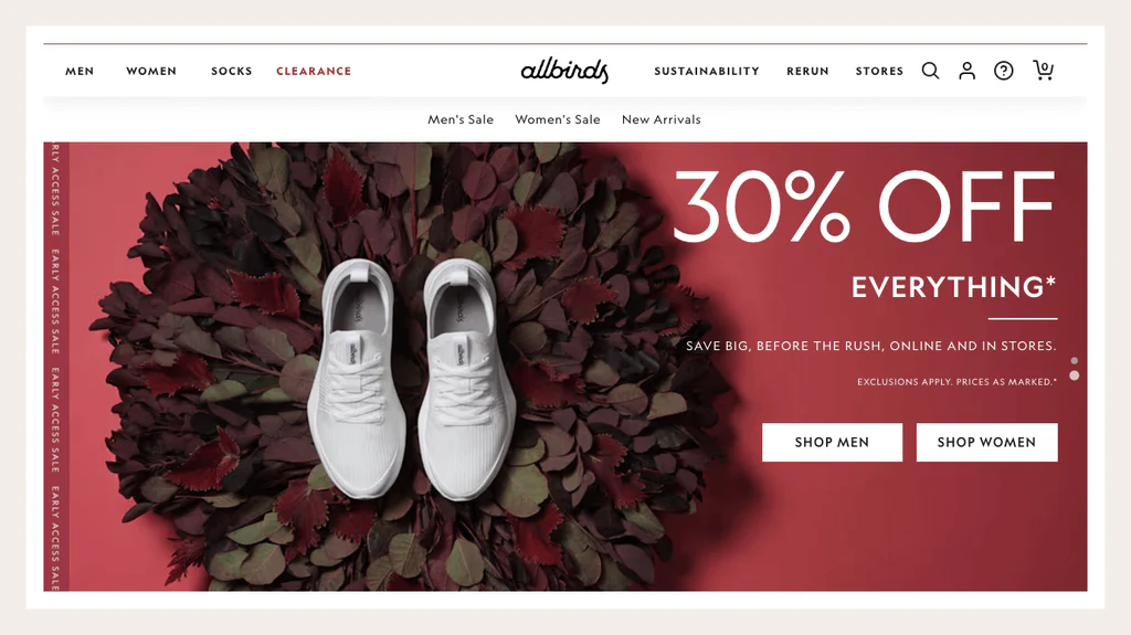 Приклад ефективної головної сторінки на Shopify